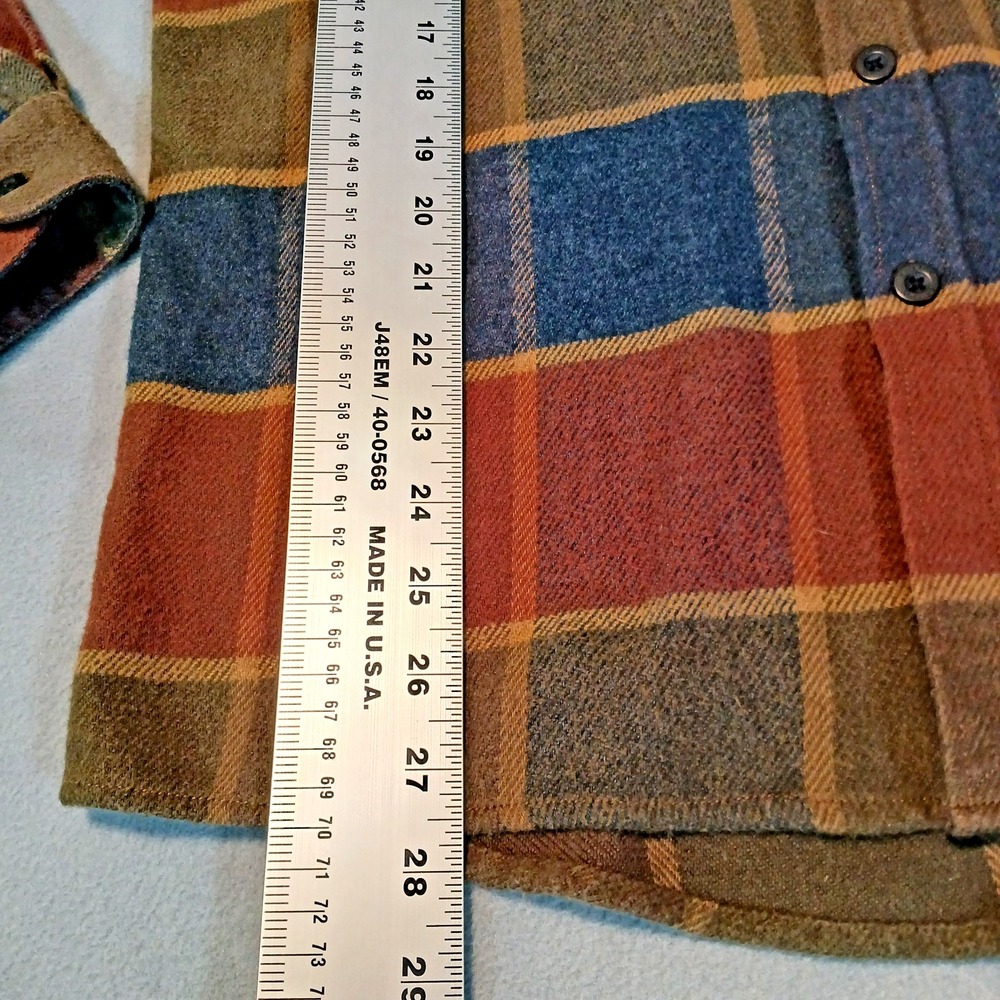 Brixton Shirt‎ Mens Size M Brown Plaid Flannel Button Up Long Sleeve Casual Soft - Picture 3 of 9